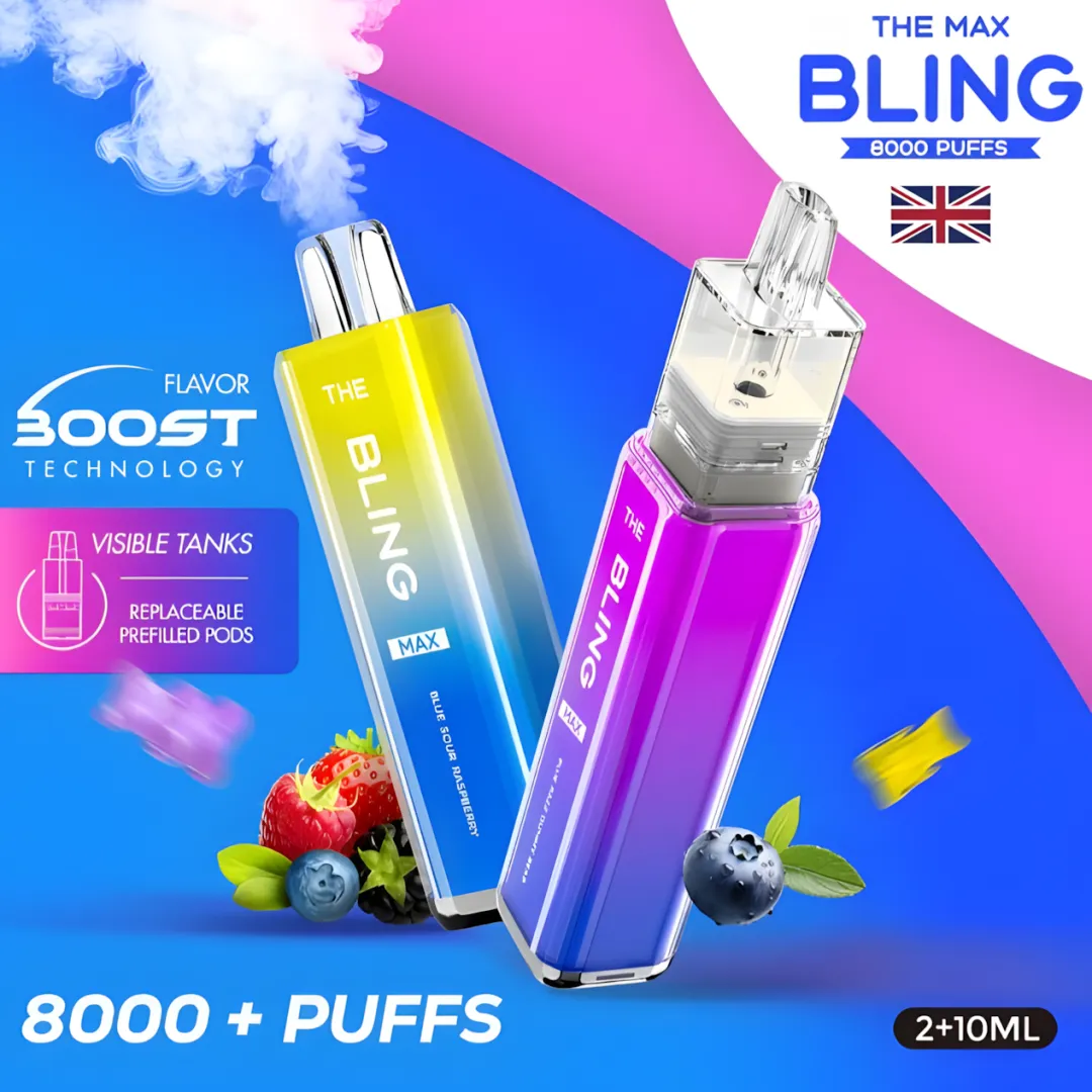 The Crystal Bling Max 8000 Puffs Prefilled Pod Kit | Only £6.99 | Any 3 for £20