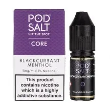 Blackcurrant Menthol Nic Salt E-Liquid by Pod Salt Core