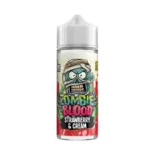 Strawberry & Cream 100ml Shortfill E-Liquid by Zombie Blood