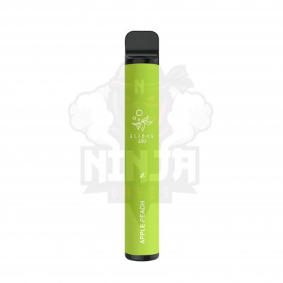 Apple Peach Elf Bar 600 Puffs | 40+ Flavours | Check Our Price