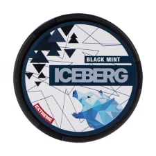 Black Mint Nicotine Pouches by Iceberg