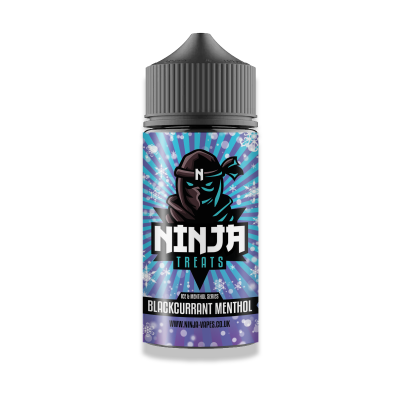 blackcurrant menthol,120ml shortfill,ninja treats,ninja treats reviews