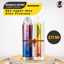 Bundle Offer Elux Firerose 4500 + Ske Crystal 4500 Puffs