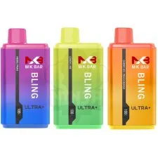 MK Bling Ultra 15000 Puffs Vape ZERO NICOTINE (5G HRTP+)| Only £9.99