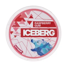 Raspberry Gum Nicotine Pouches by Iceberg