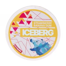 Starwberry Banana Gum Nicotine Pouches by Iceberg