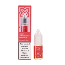 Sweet Strawberry Lemonade Nic Salt E-Liquid by Pod Salt Nexus