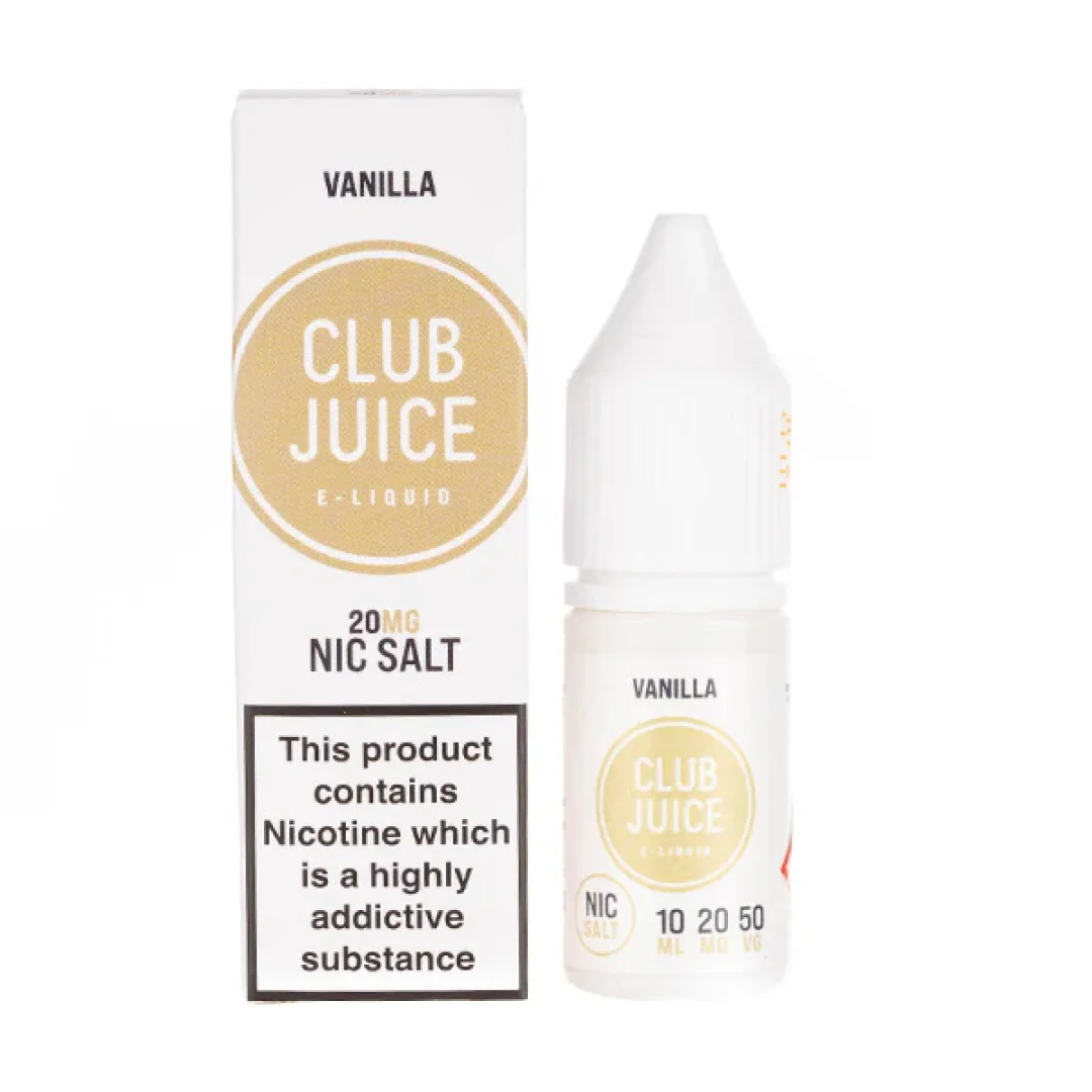 Vanilla Nic Salt E-Liquid by Club Juice