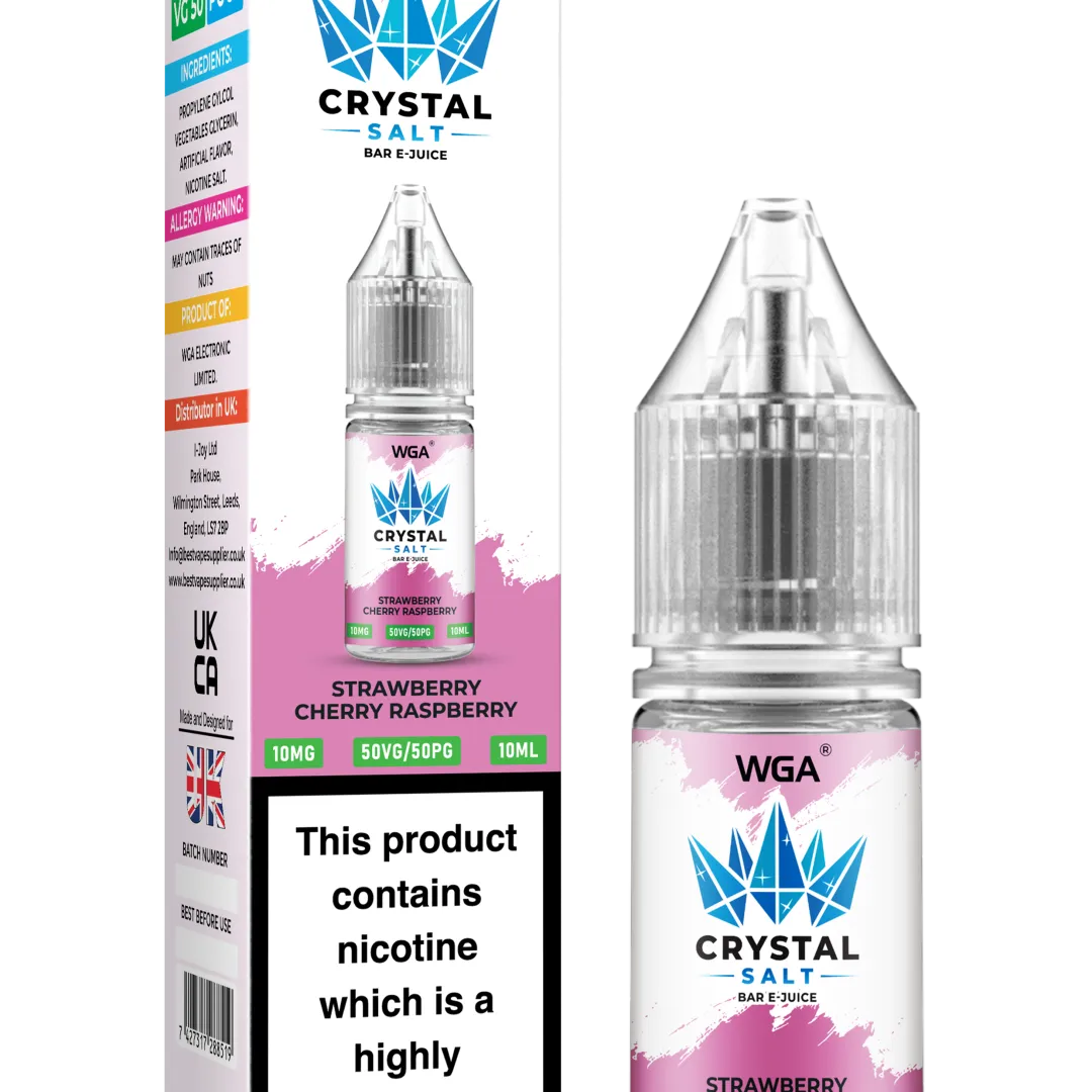 WGA Crystal Salt Bar E-Juice 10ml Nic Salts