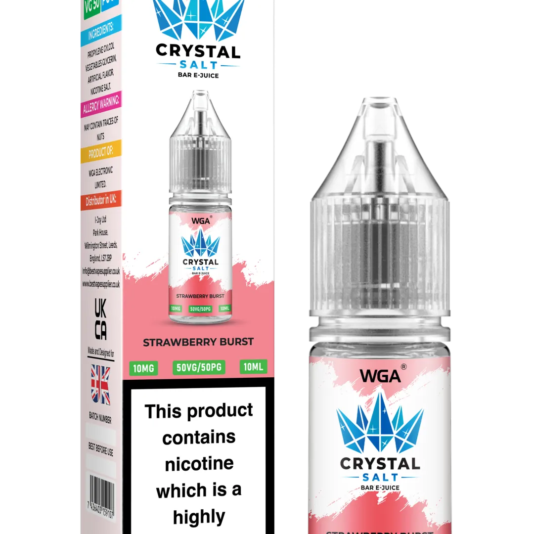 WGA Crystal Salt Bar E-Juice 10ml Nic Salts