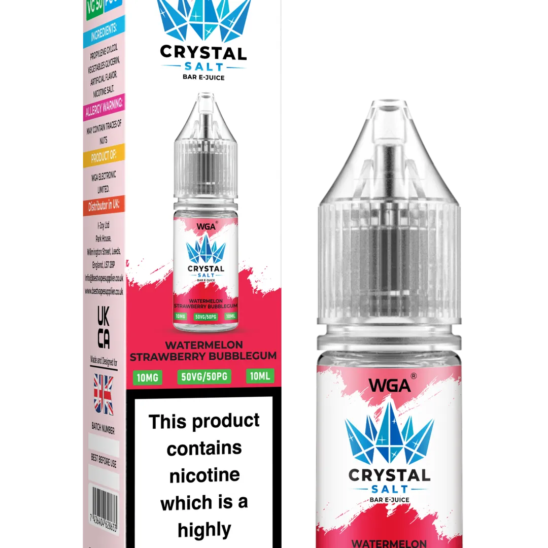 WGA Crystal Salt Bar E-Juice 10ml Nic Salts