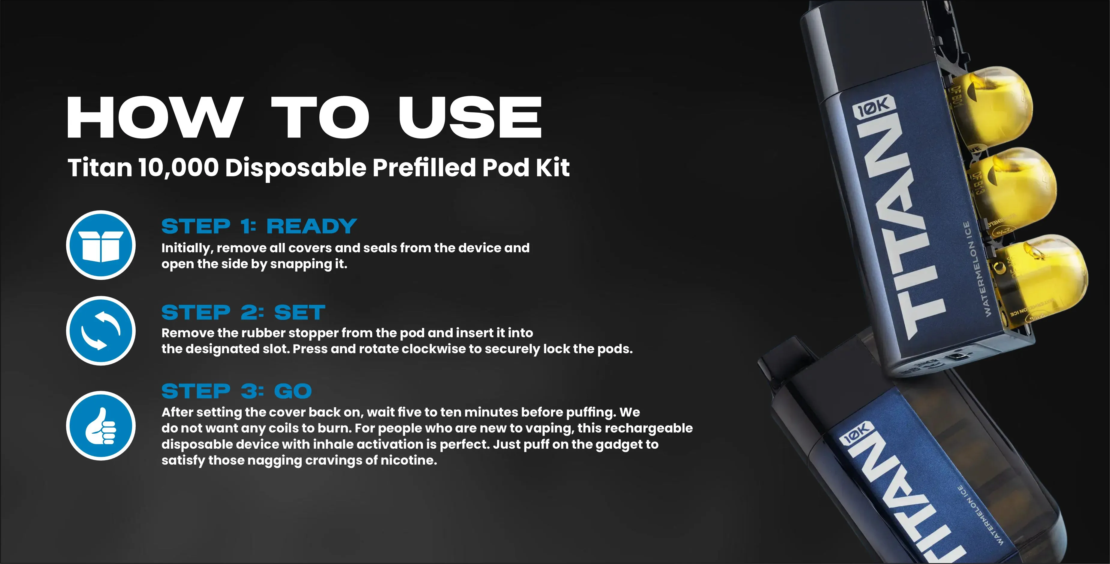 Titan 10000 Prefilled Pod Kit 5