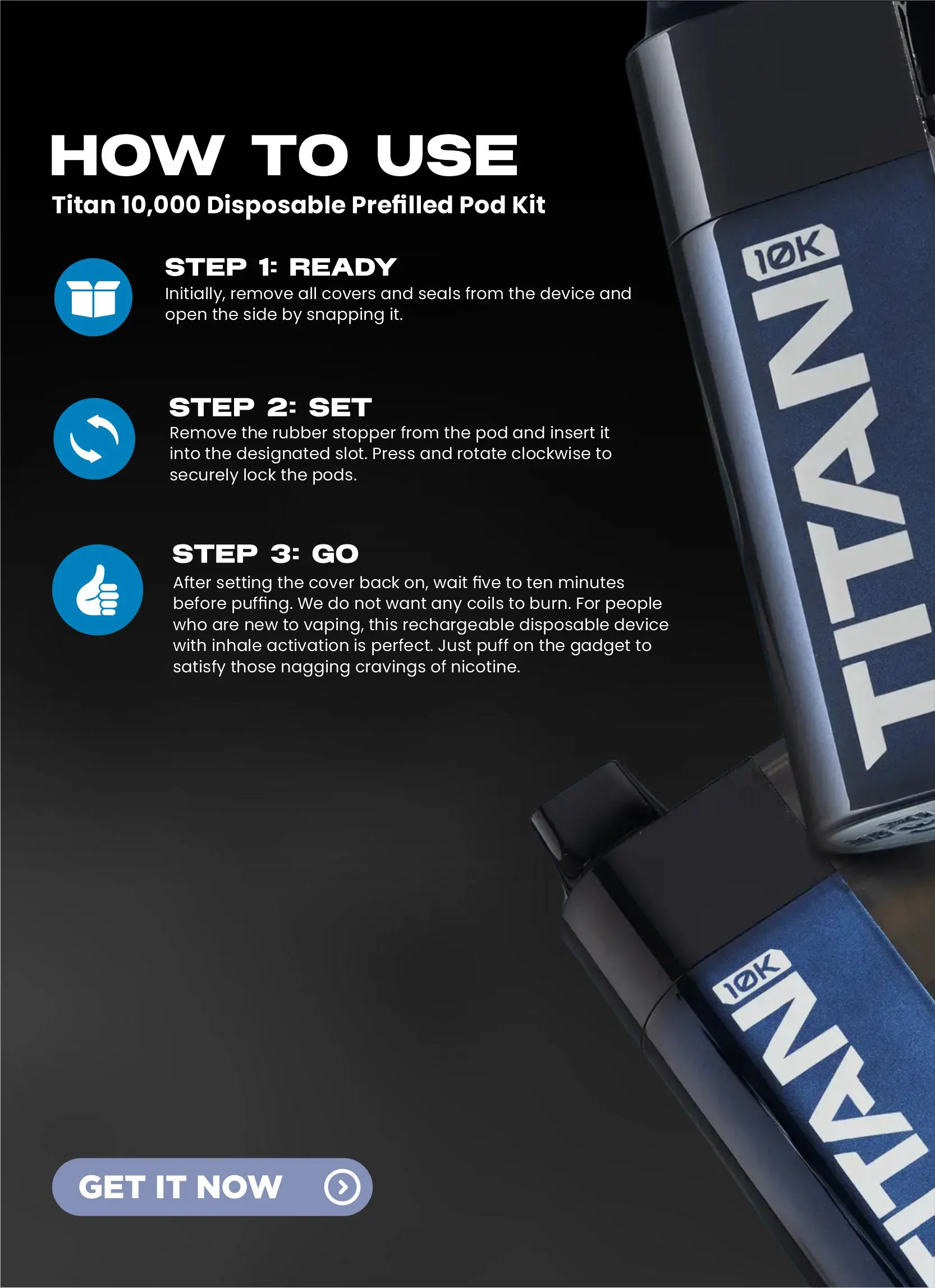 Titan 10000 Prefilled Pod Kit sm 5